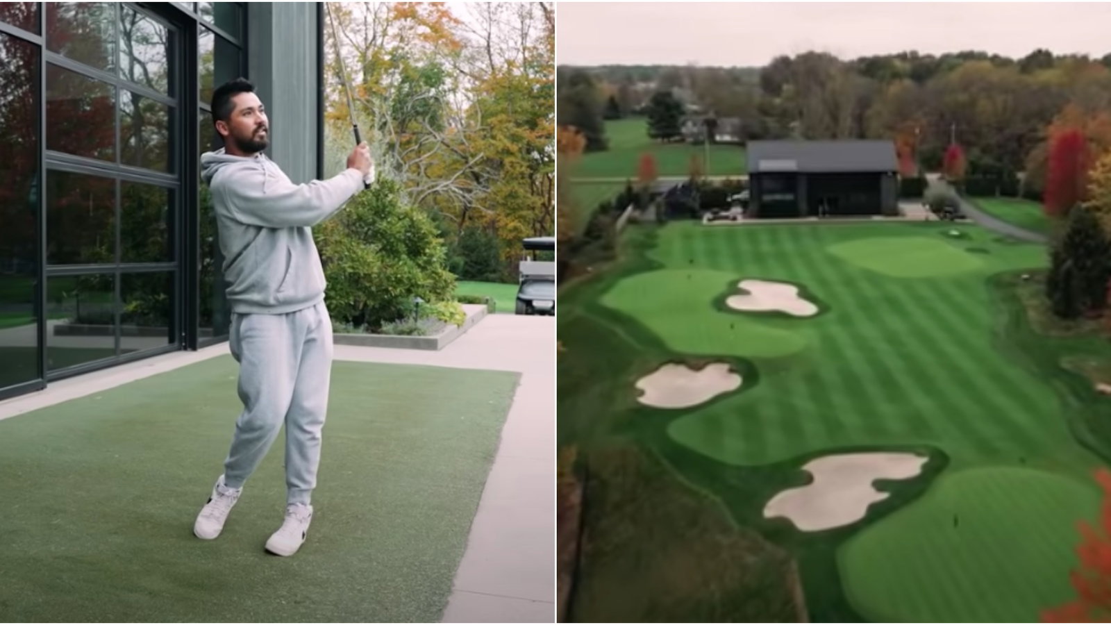 Jason Day shows off INCREDIBLE golf complex in his back garden!